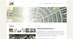 Desktop Screenshot of klmplanning.com