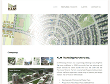 Tablet Screenshot of klmplanning.com